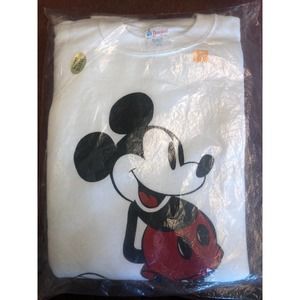 Disney Mickey Mouse Short Sleeved Sweatshirt Adult Large Vintage Unopened